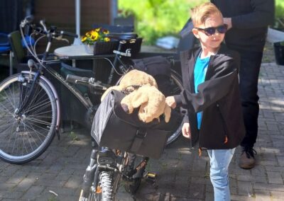 Wim en Dyon bij vertrek fietsarrangement Achterhoek